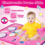 Music mat Baby Toy 6-12 Months Toddler Toys for 1 2 3 Year Old Girl Gifts for 1 2 3 Year Old Girls Birthday Gift Sensory Toys for Toddlers 1-3 Year Old Toys for 1 + Year Old Girl Toddler Girl Toys 2-3