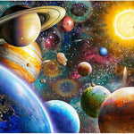 Jigsaw Puzzles 1000 Pieces for Adults, Families (Space Traveler, Solar System) Pieces Fit Together Perfectly