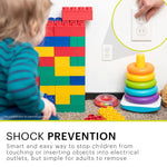 Power Gear Child Safety Electrical Outlet Covers, Tamper‑Resistant Plug Protectors for Standard Wall Outlets, Baby‑Proof & Child‑Proof Safety Caps, Clear, 60 Pack, 54615