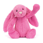 Jellycat Bashful Hot Pink Bunny Stuffed Animal, Medium 12” - Rabbit & Bunny Plush Toy - Classic Children's Gift