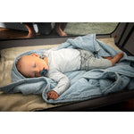 Hauck Sleep N Play Go Plus Portable Baby Travel Cot with Wheels, Mattress, Large Viewing Windows, and Side Exit for Babies and Toddlers, Beige