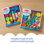 Melissa & Doug Clay Play Activity Set - with Sculpting Tools and 8 Tubs of Modeling Dough