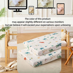 SDY Jersey Dinosaur Crib Sheets for Baby Boys and Girls,52”x28”x8, 2 Pack, Cute Kawaii Standard Oval/Retangle Fitted Crib Sheets for Toddler,Super Soft Breathable