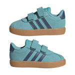Adidas Unisex-Baby VL Court 3.0, Mint Ton/Preloved Ink/Silver Metallic, 5