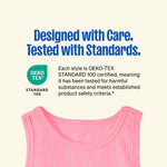 Garanimals Baby & Toddler Girl Solid Tank Tees - Kid's Sleeveless Tank Top - Size 6-9 Months - Pink, Orange, Blue, White - 5 Pack
