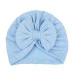 QandSweat 0-24 Months Newborn Girls' Hats Cotton and Linen Cap Infant Big Bow Hat Baby Shower (Group-6 Pack)