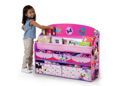 Delta Children Deluxe Book & Toy Organizer, Disney Minnie Mouse