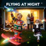 SYHLN 3 Pack Airplane Launcher Toys for 4 5 6 7 8 Year Old Boys Gifts: Airplane Shooter with 3 LED Foam Glider Planes for Kids - Outdoor Flying Toys Boys Birthday Present Gifts Age 4 5 6 7 8 9
