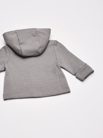 Hanes, Zippin Soft 4-way Stretch Fleece Hoodie, Babies and Toddlers, CHARCOAL, 12-18 Months