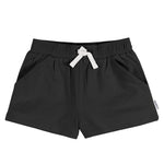 Gerber Baby Girls' Toddler 3-Pack Pull-On Knit Shorts, Grey/Pink/Black, 2T