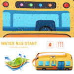 LEDAOU Cute Pencil Case for Kids Girls Boys Pencil Pouch kawaii Pen Pencil Box Bag Holder for School Students (Yellow School Bus)