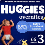 Huggies Size 7 Overnites Baby Diapers: Overnight Diapers, Size 7 (41+ lbs), 68 Ct (2 Packs of 34), Packaging May Vary