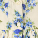 The Children's Place,Baby-Girls,and Newborn Casual Short Sleeve Dress with Diaper CoverBlue Floral,6 Months,9 Months
