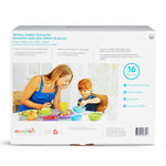 Munchkin® 16pc Baby and Toddler Feeding Supplies Set - Includes Plates, Bowls, Cups and Utensils
