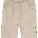 The Children's Place Baby Boys And Toddler Boys Pull on Cargo Shorts,Sand Wash Single,6-9MONTHS