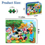 Puzzles for Kids Ages 4-8 100 Pieces Jigsaw Puzzles for Boys and Girls Educational Learning Puzzles in Metal Box