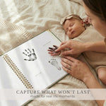 Keepsake Baby Memory Book for Boys and Girls – Timeless First 5 Year Baby Book – Neutral Journal Scrapbook or Photo Album - Record a Milestone for Every Event from Birth to Age 5