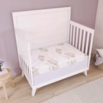 Dream On Me 3 inch Spring Coil Portable Crib Mattress | Greenguard Gold Certified, Brown clouds