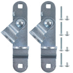 GDW Cargo Trailer Door Latch Hasp Keeper for Ramp Padlock Race Bar Lock Handle Enclosed Car Hauler (‎Trailer Door Hasp 2pack +Screws 4+Nuts 4)