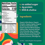 Cerebelly Organic Baby Food Pouches Variety Pack, Veggie & Fruit Purees, 16 Nutrients, No Added Sugar, Fiber & Non-GMO, 4oz, 8 Pack