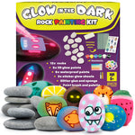 JOYEZA Rock Painting Kit Deluxe, Arts and Crafts for Girls Boys Age 6+, 12 Rocks Tween Gift Art Set, Waterproof Paints, Craft Kits Art Supplies, Kids Crafts Ages 6-8, Kids Activities 6 7 8 9 10