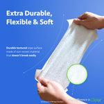 All Clear Care Baby Wipes, Unscented Wipes for Sensitive Skin, Large Soft Durable & 99% Water Based, Gentle & Hypoallergenic for Babies & Adults, Vitamin E and Aloe, Flip Top Lid, 3 Pack (240 Wipes)