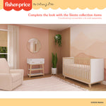 Dream On Me Fisher Price Baby Changing Table, Vintage White Oak – Greenguard Gold & JPMA Certified, Wooden Nursery Dresser with Storage Shelves – Compact, Sturdy & Easy-to-Clean Design