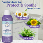 Doctor Butler's Baby Diaper Rash Spray – No-Rub Sprayable Diaper Rash Ointment to Prevent and Treat Rashes, Skin Protectant Spray with Touch Free Application* (3oz)