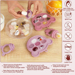 WAJIAYON Baby Breastmilk Popsicle Molds & Baby Fruit Feeder (4 Pack), Baby Food Freezer Tray Storage Containers, Silicone Teething Pacifier Feeder and Teether for Babies,Baby Feeder（Pink）