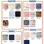 Fruit of the Loom Cozy Thermal Wrap Booties with Non-Slip Grips for Baby & Toddler Girls, Boys, Unisex - Oatmeal Sherpa (12-18 Months)