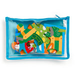 Mudpuppy Playful Pets – 12 Piece Puzzle with Reusable Zipper Pouch Featuring Colorful and Fun Illustrations of Pets Perfect for Easy Storage and Travel