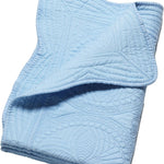 Embossed Baby Quilt Neutral Durable Lightweight Baby Blankets Four Seasons Cotton Nursery Bed Blankets for Personlized Monogram 46x36 Inches (White)