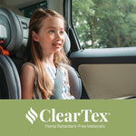 Chicco KidFit ClearTex Plus 2-in-1 Belt-Positioning Booster Car Seat, Backless and High Back Booster Seat, for Children Aged 4 Years and up and 40-100 lbs., Drift/Grey