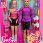Barbie Fashionistas Set with 2 Fashion Dolls & 6 Accessories, Roller-Skating Ken, 65th Anniversary Collectible