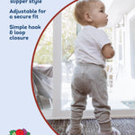 Fruit of the Loom Cozy Thermal Wrap Booties with Non-Slip Grips for Baby & Toddler Girls, Boys, Unisex - Chocolate(12-18 Months)