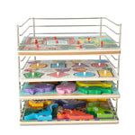 Melissa & Doug Multi-Fit Metal Wire Puzzle Rack 12 inches wide and 0.75 inches deep