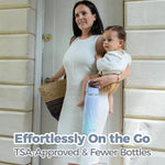 HEYTRIP Portable Breastmilk Cooler - 20oz Stainless Steel Milk Chiller Bottle for Travel & Work | Reusable Breastmilk Storage Container, 36+ Hour Cooling, TSA Approved | Violet Aurora