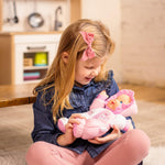 Baby's First Goldberger 11" Soft & Snuggle Bunny Doll - Baby's 1st Doll, Machine Washable, Safe for Children & Infant, Ages 0 Months & Up