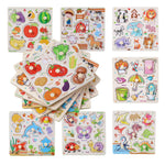 Wooden Puzzles for Toddlers 1-3, 8 Pack Peg Puzzles for Kids with Animals, Dinosaurs, Fruits, Vegetables, Educational Preschool Learning Toys, Birthday Gifts for Boys, Girls