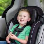 Safety 1st Grand 2-in-1 Booster Car Seat, Converts from High Back to Belt-Positioning Booster, High Back Seat for Kids 40-65, and Belt-Positioning 40-100 Pounds, Black Sparrow