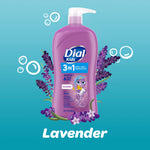 Dial Kids all in one hair, body wash and bubble bath, Tear free and gentle on skin, Lavender Scent, 32 fl oz