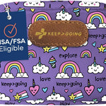 KeepGoing Small Travel First Aid Kit Kids – 60 Pc. Mini First Aid Kit for Purse, Diaper Bag, & Backpack with Latex-Free Bandages – 4 Oz., & 4.5 x 3.5 x 2 in, TSA-Approved