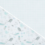 Delta Children 100% Cotton Muslin Baby Receiving Blankets for Girls and Boys – 47x47 Inches (Pack of 2), Sea Life