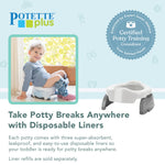 Kalencom Potette Plus 2-in-1 Travel Potty Trainer Seat Pink