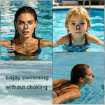 Set of 4 Waterproof Swimming Nose Clips for Adults Kids Age 8+ Nose Plugs for Diving Swimming and Other Water Sports (Black)