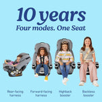 Graco 4Ever DLX 4-in-1 Car Seat, Maven | Infant to Toddler Car Seat, with 10 Years of Use | Rear-Facing, Forward-Facing and Booster Modes | Safe, Comfortable and Convenient