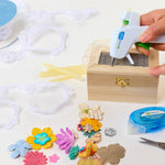 AdTech 4pk Low Temp Mini Hot Glue Guns, White