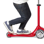 Radio Flyer Kids Scooter, Toddler Scooter, Toddler Outdoor Toys, Kids Toys for Ages 2-5, Flyer Glider Jr. with Light Up Wheels, Red