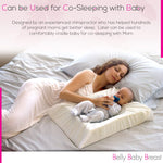 Belly Baby Breast Pillow - Belly Pillow, Pregnancy Pillow for Stomach Sleepers, Belly Sleeper, Maternity Face Down Pregnancy Pillows for Sleeping on Stomach, Organic Cotton Washable Cover, Made in USA