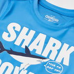 Osh Kosh Toddler Boy's Rashguard Swimwear, Shark Power, 3T